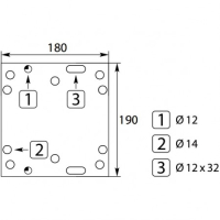 Zwaaiarm easywash - 1550 mm