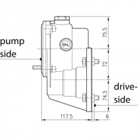 Reductie gear voor benzine motors