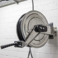 Centrifugaalrem slanghaspel