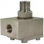 Draaikoppeling haaks 3/8 M - 1/4 F 600 bar