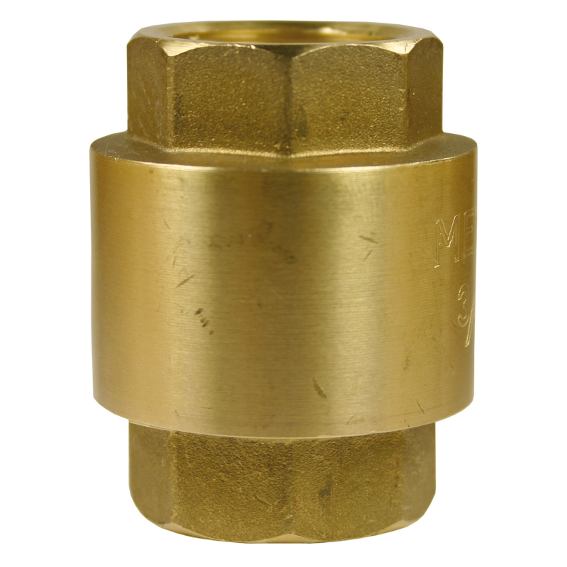 Keerklep messing 12 bar