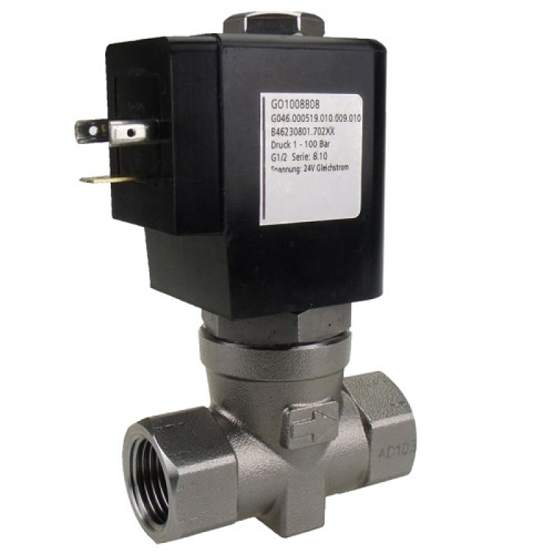 Magneetventiel 1/2 RVS 1 - 120 bar  24V50Hz