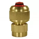 Messing slang koppeling 3/4 met waterslot