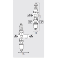 ST261 unloader -  plaatmontage - drukschakelaar