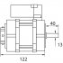 brandermotor 150W L + R 230V